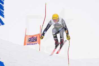 14/01/2023 - 14.01.2023, Wengen, Lauberhorn, FIS Ski World Cup: Lauberorn-Abfahrt,  Mattia Casse of Italy  in action - FIS SKI WORLD CUP: LAUBERORN-ABFAHRT - SCI ALPINO - SPORT INVERNALI