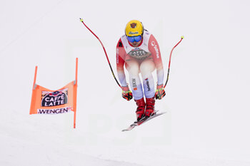 14/01/2023 - 14.01.2023, Wengen, Lauberhorn, FIS Ski World Cup: Lauberorn-Abfahrt,  Niels Hintermann of Switzerland  in action - FIS SKI WORLD CUP: LAUBERORN-ABFAHRT - SCI ALPINO - SPORT INVERNALI