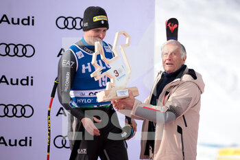 2023-01-28 - Casse Mattia (ITA) 3th CLASSIFIED and Giacomo Agostini - 2023 AUDI FIS SKI WORLD CUP - MEN'S SUPER G - ALPINE SKIING - WINTER SPORTS