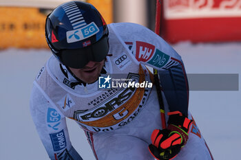 2023-12-16 - Adrian Smiseth Sejersted (NOR) competes during the Audi FIS Alpine Ski World Cup, Men’s Downhill race on Saslong Slope in Val Gardena on December 16, 2023, Val Gardena, Bozen, Italy. - AUDI FIS SKI WORLD CUP - MEN'S DOWNHILL - ALPINE SKIING - WINTER SPORTS