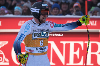 2023-12-16 - Aleksander Aamodt Kilde (NOR) competes during the Audi FIS Alpine Ski World Cup, Men’s Downhill race on Saslong Slope in Val Gardena on December 16, 2023, Val Gardena, Bozen, Italy. - AUDI FIS SKI WORLD CUP - MEN'S DOWNHILL - ALPINE SKIING - WINTER SPORTS