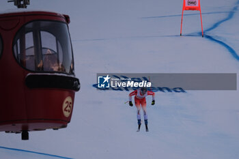2023-12-16 - Marco Odermatt (SUI) competes during the Audi FIS Alpine Ski World Cup, Men’s Downhill race on Saslong Slope in Val Gardena on December 16, 2023, Val Gardena, Bozen, Italy. - AUDI FIS SKI WORLD CUP - MEN'S DOWNHILL - ALPINE SKIING - WINTER SPORTS