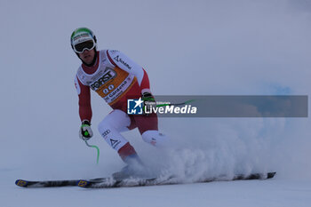 2023-12-16 - Otmar Striedinger (AUT) competes during the Audi FIS Alpine Ski World Cup, Men’s Downhill race on Saslong Slope in Val Gardena on December 16, 2023, Val Gardena, Bozen, Italy. - AUDI FIS SKI WORLD CUP - MEN'S DOWNHILL - ALPINE SKIING - WINTER SPORTS