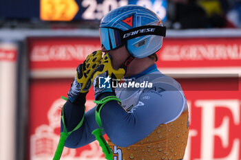 2023-12-16 - Benjamin Jacques Alliod (ITA) competes during the Audi FIS Alpine Ski World Cup, Men’s Downhill race on Saslong Slope in Val Gardena on December 16, 2023, Val Gardena, Bozen, Italy. - AUDI FIS SKI WORLD CUP - MEN'S DOWNHILL - ALPINE SKIING - WINTER SPORTS