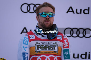 2023-12-16 - Aleksander Aamodt Kilde (NOR) second place during the Audi FIS Alpine Ski World Cup, Men’s Downhill race on Saslong Slope in Val Gardena on December 16, 2023, Val Gardena, Bozen, Italy. - AUDI FIS SKI WORLD CUP - MEN'S DOWNHILL - ALPINE SKIING - WINTER SPORTS