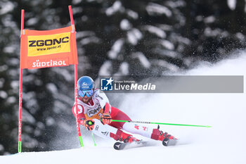 2023-12-17 - Marco Schwarz (AUT) competes during the Audi FIS Alpine Ski World Cup, Men’s Giant Slalom race on Gran Risa Slope, Alta Badia on December 17, 2023, La Villa, Bozen, Italy. - AUDI FIS SKI WORLD CUP - MEN'S GIANT SLALOM - ALPINE SKIING - WINTER SPORTS