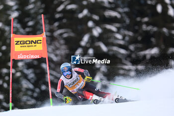 2023-12-17 - James Crawford (CAN) competes during the Audi FIS Alpine Ski World Cup, Men’s Giant Slalom race on Gran Risa Slope, Alta Badia on December 17, 2023, La Villa, Bozen, Italy. - AUDI FIS SKI WORLD CUP - MEN'S GIANT SLALOM - ALPINE SKIING - WINTER SPORTS