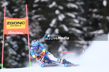 2023-12-17 - Thibault Favrot (FRA) competes during the Audi FIS Alpine Ski World Cup, Men’s Giant Slalom race on Gran Risa Slope, Alta Badia on December 17, 2023, La Villa, Bozen, Italy. - AUDI FIS SKI WORLD CUP - MEN'S GIANT SLALOM - ALPINE SKIING - WINTER SPORTS