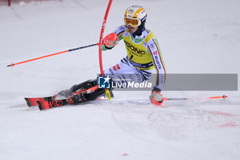 2023-12-22 - Linus Strasser (GER) competes during the Audi FIS Alpine Ski World Cup, Men’s Slalom race on 3Tre Slope in Madonna di Campiglio on December 22, 2023, Trento, Italy. - AUDI FIS SKI WORLD CUP - MEN'S SLALOM - ALPINE SKIING - WINTER SPORTS