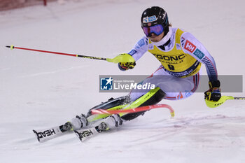 2023-12-22 - Atle Lie McGrath (NOR) competes during the Audi FIS Alpine Ski World Cup, Men’s Slalom race on 3Tre Slope in Madonna di Campiglio on December 22, 2023, Trento, Italy. - AUDI FIS SKI WORLD CUP - MEN'S SLALOM - ALPINE SKIING - WINTER SPORTS