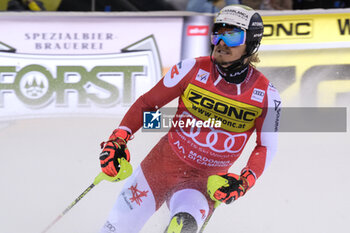 2023-12-22 - Manuel Feller (AUT) during the Audi FIS Alpine Ski World Cup, Men’s Slalom race on 3Tre Slope in Madonna di Campiglio on December 22, 2023, Trento, Italy. - AUDI FIS SKI WORLD CUP - MEN'S SLALOM - ALPINE SKIING - WINTER SPORTS