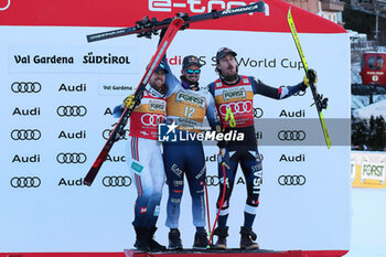 2023-12-16 - ALPINE SKIING - FIS WC 2023-2024
Men's World Cup DH
Val Gardena / Groeden, Trentino, Italy
2023-12-16 - Saturday
Image shows: PARIS Dominik (ITA) FIRST CLASSIFIED - : KILDE Aleksander Aamodt (NOR) SECOND CLASSIFIED - BENNETT Bryce (USA) 3rd CLASSIFIED





































 - AUDI FIS SKI WORLD CUP - MEN'S DOWNHILL - ALPINE SKIING - WINTER SPORTS