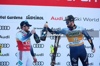 2023-12-16 - ALPINE SKIING - FIS WC 2023-2024
Men's World Cup DH
Val Gardena / Groeden, Trentino, Italy
2023-12-16 - Saturday
Image shows: PARIS Dominik (ITA) FIRST CLASSIFIED - KILDE Aleksander Aamodt (NOR) SECOND CLASSIFIED




































 - AUDI FIS SKI WORLD CUP - MEN'S DOWNHILL - ALPINE SKIING - WINTER SPORTS