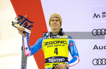 2023-12-22 - ALPINE SKIING - FIS WC 2023-2024
Men's World Cup SL
Madonna di Campiglio , Veneto, Italy
2023-12-22 - Friday
Image shows: NOEL Clement (FRA) SECOND CLASSIFIED

 - AUDI FIS SKI WORLD CUP - MEN'S SLALOM - ALPINE SKIING - WINTER SPORTS