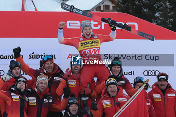 2023-12-15 - ALPINE SKIING - FIS WC 2023-2024 Men's World Cup SG Val Gardena / Groeden, Trentino, Italy 2023-12-15 - Friday Image shows: ODERMATT Marco (SUI) 3rd CLASSIFIED - AUDI SKI FIS WORLD CUP - MEN'S SUPERG - ALPINE SKIING - WINTER SPORTS