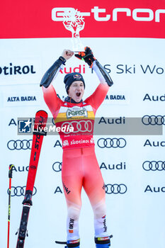 2023-12-17 - ODERMATT Marco (SUI) celebrating first place - AUDI FIS SKI WORLD CUP - MEN'S GIANT SLALOM - ALPINE SKIING - WINTER SPORTS