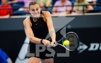2023-01-06 - Aryna Sabalenka of Belarus in action during the quarter-final of the 2023 Adelaide International 1, WTA 500 tennis tournament on January 6, 2023 in Adelaide, Australia - TENNIS - WTA - 2023 ADELAIDE INTERNATIONAL 1 - INTERNATIONALS - TENNIS