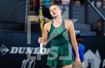 2023-01-06 - Marta Kostyuk of Ukraine in action during the quarter-final of the 2023 Adelaide International 1, WTA 500 tennis tournament on January 6, 2023 in Adelaide, Australia - TENNIS - WTA - 2023 ADELAIDE INTERNATIONAL 1 - INTERNATIONALS - TENNIS
