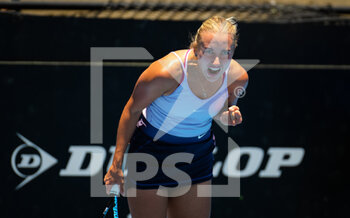 2023-01-08 - Anastasia Potapova of Russia in action during the final qualifications round of the 2023 Adelaide International 2, WTA 500 tennis tournament on January 8, 2023 in Adelaide, Australia - TENNIS - WTA - 2023 ADELAIDE INTERNATIONAL 2 - INTERNATIONALS - TENNIS