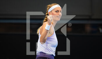 2023-01-09 - Petra Kvitova of the Czech Republic in action during the first round of the 2023 Adelaide International 2, WTA 500 tennis tournament on January 9, 2023 in Adelaide, Australia - TENNIS - WTA - 2023 ADELAIDE INTERNATIONAL 2 - INTERNATIONALS - TENNIS