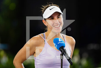 2023-01-09 - Belinda Bencic of Switzerland after the first round of the 2023 Adelaide International 2, WTA 500 tennis tournament on January 9, 2023 in Adelaide, Australia - TENNIS - WTA - 2023 ADELAIDE INTERNATIONAL 2 - INTERNATIONALS - TENNIS