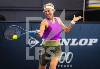2023-01-10 - Victoria Azarenka of Belarus in action during the first round of the 2023 Adelaide International 2, WTA 500 tennis tournament on January 10, 2023 in Adelaide, Australia - TENNIS - WTA - 2023 ADELAIDE INTERNATIONAL 2 - INTERNATIONALS - TENNIS