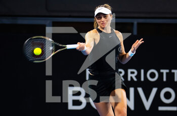 2023-01-10 - Paula Badosa of Spain in action during the first round of the 2023 Adelaide International 2, WTA 500 tennis tournament on January 10, 2023 in Adelaide, Australia - TENNIS - WTA - 2023 ADELAIDE INTERNATIONAL 2 - INTERNATIONALS - TENNIS