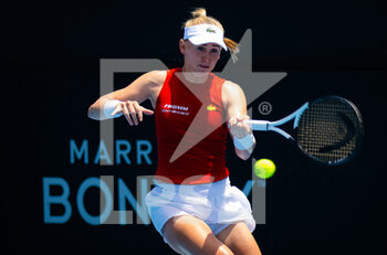 2023-01-11 - Jil Teichmann of Switzerland in action during the second round of the 2023 Adelaide International 2, WTA 500 tennis tournament on January 11, 2023 in Adelaide, Australia - TENNIS - WTA - 2023 ADELAIDE INTERNATIONAL 2 - INTERNATIONALS - TENNIS