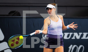 2023-01-11 - Belinda Bencic of Switzerland in action during the second round of the 2023 Adelaide International 2, WTA 500 tennis tournament on January 11, 2023 in Adelaide, Australia - TENNIS - WTA - 2023 ADELAIDE INTERNATIONAL 2 - INTERNATIONALS - TENNIS