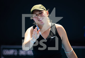 2023-01-11 - Amanda Anisimova of the United States during the second round of the 2023 Adelaide International 2, WTA 500 tennis tournament on January 11, 2023 in Adelaide, Australia - TENNIS - WTA - 2023 ADELAIDE INTERNATIONAL 2 - INTERNATIONALS - TENNIS