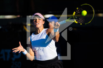 2023-01-11 - Desirae Krawczyk of the United States playing doubles at the 2023 Adelaide International 2, WTA 500 tennis tournament on January 11, 2023 in Adelaide, Australia - TENNIS - WTA - 2023 ADELAIDE INTERNATIONAL 2 - INTERNATIONALS - TENNIS