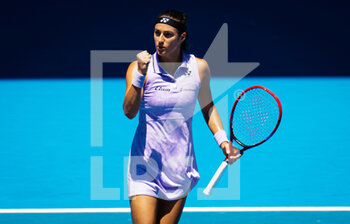 2023-01-17 - Caroline Garcia of France in action against Kaherine Sebov of Canada during the first round of the 2023 Australian Open, Grand Slam tennis tournament on January 17, 2023 in Melbourne, Australia - TENNIS - WTA - AUSTRALIA OPEN 2023 - WEEK 1 - INTERNATIONALS - TENNIS