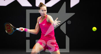 2023-01-17 - Veronika Kudermetova of Russia in action against Maryna Zanveska of Belgium during the first round of the 2023 Australian Open, Grand Slam tennis tournament on January 17, 2023 in Melbourne, Australia - TENNIS - WTA - AUSTRALIA OPEN 2023 - WEEK 1 - INTERNATIONALS - TENNIS