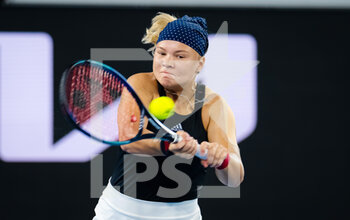 2023-01-18 - Diana Shnaider of Russia in action against Maria Sakkari of Greece during the second round of the 2023 Australian Open, Grand Slam tennis tournament on January 18, 2023 in Melbourne, Australia - TENNIS - WTA - AUSTRALIA OPEN 2023 - WEEK 1 - INTERNATIONALS - TENNIS