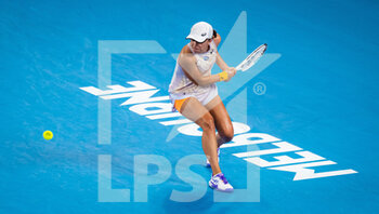 2023-01-18 - Iga Swiatek of Poland in action against Camila Osorio of Colombia during the second round of the 2023 Australian Open, Grand Slam tennis tournament on January 18, 2023 in Melbourne, Australia - TENNIS - WTA - AUSTRALIA OPEN 2023 - WEEK 1 - INTERNATIONALS - TENNIS