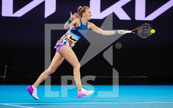 2023-01-18 - Petra Kvitova of the Czech Republic in action against Anhelina Kalinina of Ukraine during the second round of the 2023 Australian Open, Grand Slam tennis tournament on January 18, 2023 in Melbourne, Australia - TENNIS - WTA - AUSTRALIA OPEN 2023 - WEEK 1 - INTERNATIONALS - TENNIS