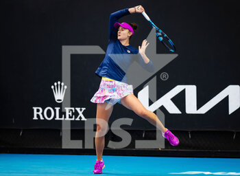 2023-01-18 - Irina-Camelia Begu of Romania in action against Elizabeth Mandlik of the United States during the first round of the 2023 Australian Open, Grand Slam tennis tournament on January 18, 2023 in Melbourne, Australia - TENNIS - WTA - AUSTRALIA OPEN 2023 - WEEK 1 - INTERNATIONALS - TENNIS