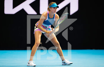 2023-01-20 - Linda Fruhvirtova of the Czech Republic in action against Kimberly Birrell of Australia during the second round of the 2023 Australian Open, Grand Slam tennis tournament on January 19, 2023 in Melbourne, Australia - TENNIS - WTA - AUSTRALIA OPEN 2023 - WEEK 1 - INTERNATIONALS - TENNIS