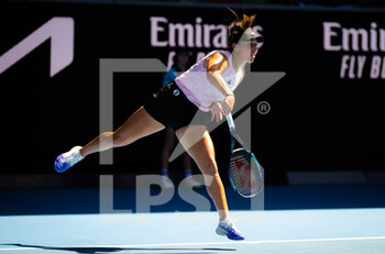 2023-01-20 - Jessica Pegula of the United States in action against Marta Kostyuk of Ukraine during the third round of the 2023 Australian Open, Grand Slam tennis tournament on January 20, 2023 in Melbourne, Australia - TENNIS - WTA - AUSTRALIA OPEN 2023 - WEEK 1 - INTERNATIONALS - TENNIS