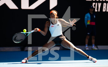 2023-01-20 - Coco Gauff of the United States in action against Bernarda Pera of the United States during the third round of the 2023 Australian Open, Grand Slam tennis tournament on January 20, 2023 in Melbourne, Australia - TENNIS - WTA - AUSTRALIA OPEN 2023 - WEEK 1 - INTERNATIONALS - TENNIS