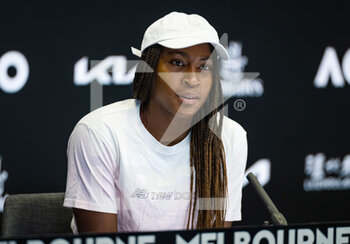 2023-01-20 - Coco Gauff of the United States talks to the media after the third round of the 2023 Australian Open, Grand Slam tennis tournament on January 20, 2023 in Melbourne, Australia - TENNIS - WTA - AUSTRALIA OPEN 2023 - WEEK 1 - INTERNATIONALS - TENNIS