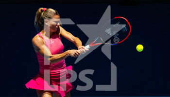 2023-01-21 - Camila Giorgi of Italy in action against Belinda Bencic of Switzerland during the third round of the 2023 Australian Open, Grand Slam tennis tournament on January 21, 2023 in Melbourne, Australia - TENNIS - WTA - AUSTRALIA OPEN 2023 - WEEK 1 - INTERNATIONALS - TENNIS
