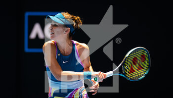 2023-01-21 - Belinda Bencic of Switzerland in action against Camila Giorgi of Italy during the third round of the 2023 Australian Open, Grand Slam tennis tournament on January 21, 2023 in Melbourne, Australia - TENNIS - WTA - AUSTRALIA OPEN 2023 - WEEK 1 - INTERNATIONALS - TENNIS