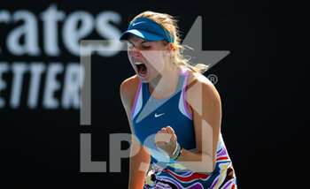 2023-01-21 - Linda Fruhvirtova of the Czech Republic in action during the third round of the 2023 Australian Open, Grand Slam tennis tournament on January 21, 2023 in Melbourne, Australia - TENNIS - WTA - AUSTRALIA OPEN 2023 - WEEK 1 - INTERNATIONALS - TENNIS