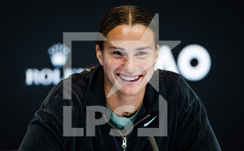 2023-01-21 - Aryna Sabalenka of Belarus talks to the media after the third round of the 2023 Australian Open, Grand Slam tennis tournament on January 21, 2023 in Melbourne, Australia - TENNIS - WTA - AUSTRALIA OPEN 2023 - WEEK 1 - INTERNATIONALS - TENNIS