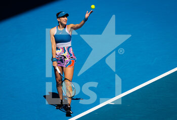 23/01/2023 - Belinda Bencic of Switzerland in action against Aryna Sabalenka of Belarus during the fourth round of the 2023 Australian Open, Grand Slam tennis tournament on January 23, 2023 in Melbourne, Australia - TENNIS - AUSTRALIA OPEN 2023 - WEEK 2 - INTERNAZIONALI - TENNIS