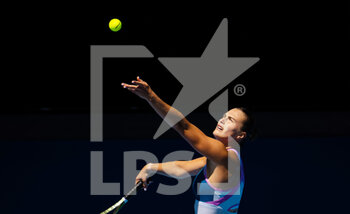 23/01/2023 - Aryna Sabalenka of Belarus in action against Belinda Bencic of Switzerland during the fourth round of the 2023 Australian Open, Grand Slam tennis tournament on January 23, 2023 in Melbourne, Australia - TENNIS - AUSTRALIA OPEN 2023 - WEEK 2 - INTERNAZIONALI - TENNIS