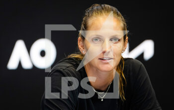 23/01/2023 - Karolina Pliskova of the Czech Republic talks to the media after the fourth round of the 2023 Australian Open, Grand Slam tennis tournament on January 23, 2023 in Melbourne, Australia - TENNIS - AUSTRALIA OPEN 2023 - WEEK 2 - INTERNAZIONALI - TENNIS