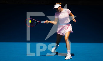 2023-01-25 - Donna Vekic of Croatia in action against Aryna Sabalenka of Belarus during the quarter-final of the 2023 Australian Open, Grand Slam tennis tournament on January 25, 2023 in Melbourne, Australia - TENNIS - AUSTRALIA OPEN 2023 - WEEK 2 - INTERNATIONALS - TENNIS
