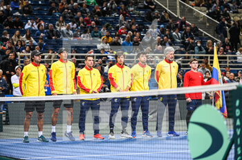 2023-02-05 - Ecuador National Tennis team during day two of the Davis Cup World Group I Play-off between Greece and Ecuador at Olympic Athletic Center of Athens 